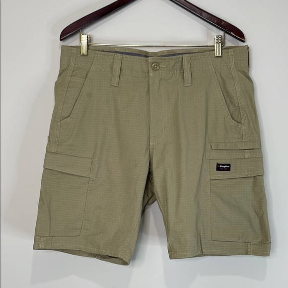 King Gee Men’s Workcool Pro Stretch Work Shorts Khaki Green Cargo Ripstop 36 - Picture 13 of 13